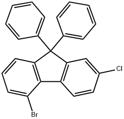 9H-Fluorene, 5-bromo-2-chloro-9,9-diphenyl- 结构式