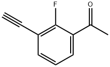 1-(3-乙炔基-2-氟苯基)乙-1-酮 结构式