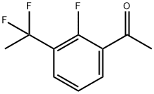 1-[3-(1,1-二氟乙基)-2-氟苯基]乙酮 结构式