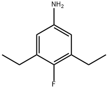 Benzenamine, 3,5-diethyl-4-fluoro- ISO 9001：2015 REACH 结构式