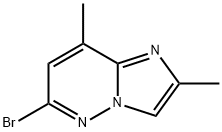 6-溴-2,8-二甲基咪唑并[1,2-B]哒嗪 结构式