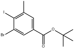 tert-butyl 3-Bromo-4-iodo-5-methylbenzoate 结构式