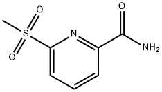 6-Methanesulfonylpyridine-2-carboxamide 结构式