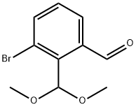 3-Bromo-2-(dimethoxymethyl)benzaldehyde 结构式