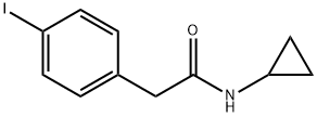 N-Cyclopropyl-2-(4-iodophenyl)acetamide 结构式