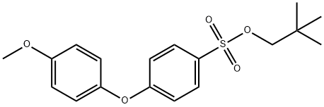 2,2-Dimethylpropyl 4-(4-methoxyphenoxy)benzenesulfonate 结构式