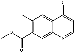 4-氯-6-甲基喹啉-7-羧酸甲酯 结构式