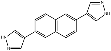 2,6-di(1H-pyrazol-4-yl)naphthalene 结构式