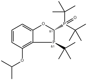 di-tert-butyl((2S,3S)-3-(tert-butyl)-4-isopropoxy-2,3-dihydrobenzo[d][1,3]oxaphosphol-2-yl)phosphine oxide 结构式