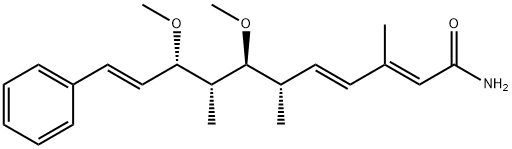 杏黄菌素 C 结构式