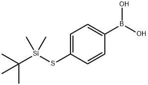 Boronic acid, [4-[[(1,1-dimethylethyl)dimethylsilyl]thio]phenyl]- (9CI) 结构式