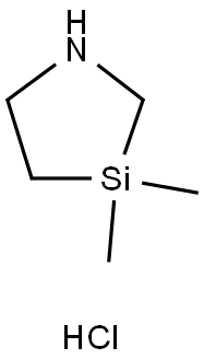 3,3-dimethyl-1,3-azasilolidine hydrochloride 结构式