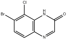 7-溴-8-氯喹喔啉-2(1H)-酮 结构式