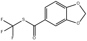 1,3-苯并恶烷-5-甲酸三氟甲硫基酯 结构式