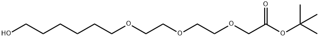 BOC-C1-PEG3-C4-OH 结构式