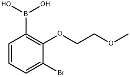 3-Bromo-2-(2-methoxyethoxy)phenylboronic acid 结构式