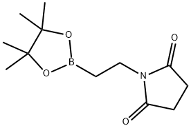 1-[2-(Tetramethyl-1,3,2-dioxaborolan-2-yl)ethyl]pyrrolidine-2,5-dione 结构式