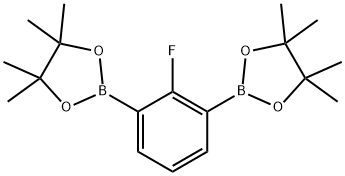 2,2'-(2-氟-1,3-苯基烯E)双(4,4,5,5-四甲基-1,3,2-二氧杂硼戊烷) 结构式