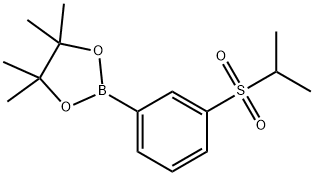 2-(3-(异丙基磺酰基)苯基)-4,4,5,5-四甲基-1,3,2-二氧硼烷 结构式