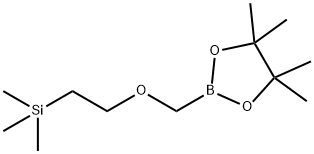 2-(Trimethylsilyl)ethoxylmethylboronic acid pinacol ester 结构式