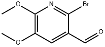 2-溴-5,6-二甲氧基烟醛 结构式