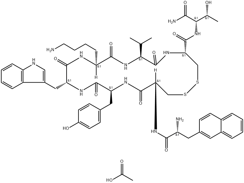 LANREOTIDE ACETATE 结构式