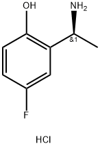 (S)-2-(1-氨基乙基)-4-氟苯酚盐酸盐 结构式