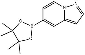 吡唑并[1,5-A]吡啶-5-硼酸频哪醇酯 结构式