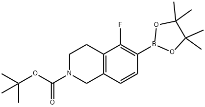 2-Boc-5-Fluoro-1,2,3,4-tetrahydro-isoquinoline-6-boronic acid picol ester 结构式