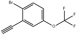 1-溴-2-乙炔基-4-(三氟甲氧基)苯 结构式
