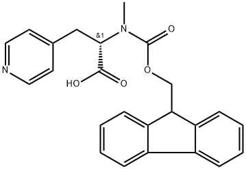 Fmoc-N-Me-3-(4-py)-L-Ala 结构式