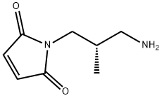 1H-Pyrrole-2,5-dione, 1-[(2S)-3-amino-2-methylpropyl]- 结构式