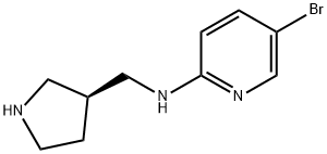 2-Pyridinamine, 5-bromo-N-[(3S)-3-pyrrolidinylmethyl]- 结构式
