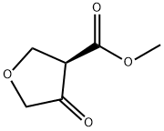 (R)-4-氧代四氢呋喃-3-羧酸甲酯 结构式