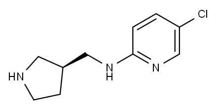 2-Pyridinamine, 5-chloro-N-[(3S)-3-pyrrolidinylmethyl]- 结构式