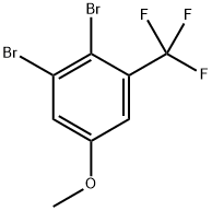 1,2-二溴-5-甲氧基-3-(三氟甲基)苯 结构式