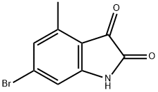 1H-Indole-2,3-dione, 6-bromo-4-methyl- 结构式