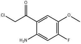 1-(2-氨基-4-氟-5-甲氧基苯基)-2-氯乙酮 结构式