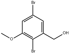 (2,5-二溴-3-甲氧基苯基)甲醇 结构式