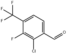 2-氯-3-氟-4-三氟甲基苯甲醛 结构式