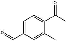 4-乙酰基-3-甲基苯甲醛 结构式