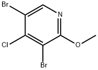 3,5-二溴-4-氯-2-甲氧基吡啶 结构式