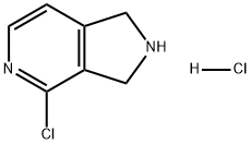 4-氯-2,3-二氢-1H-吡咯并[3,4-C]吡啶盐酸盐 结构式