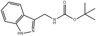 tert-butyl N-(1H-indazol-3-ylmethyl)carbamate 结构式