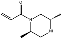 2-Propen-1-one, 1-[(2R,5S)-2,5-dimethyl-1-piperazinyl]- 结构式