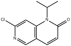 7-氯-1-异丙基-1,6-萘啶-2(1H)-酮 结构式