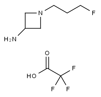 1-(3-氟丙基)氮杂环丁烷-3-胺双(2,2,2-三氟乙酸酯) 结构式