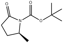 (S)-2-甲基-5-氧代吡咯烷-1-羧酸叔丁酯 结构式