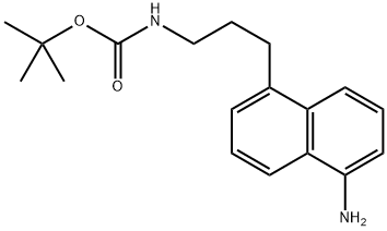 tert-Butyl (3-(5-aminonaphthalen-1-yl)propyl)carbamate 结构式