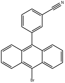 Benzonitrile, 3-(10-bromo-9-anthracenyl)- 结构式